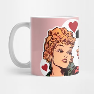 Girls in love! Yes, girls flirting! Mug